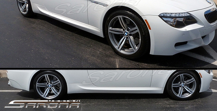 Custom BMW 6 Series Side Skirts  Coupe & Convertible (2004 - 2010) - $570.00 (Part #BM-003-SS)